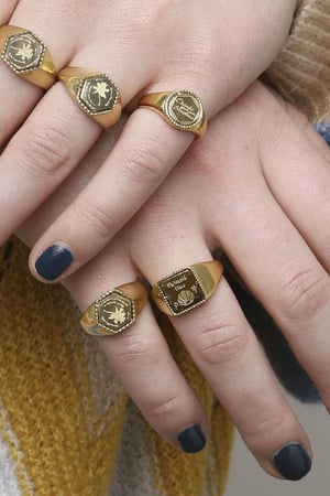 Ring Mermaid Vibes #18 Gold Color & Silver Stainless Steel h5 Picture3